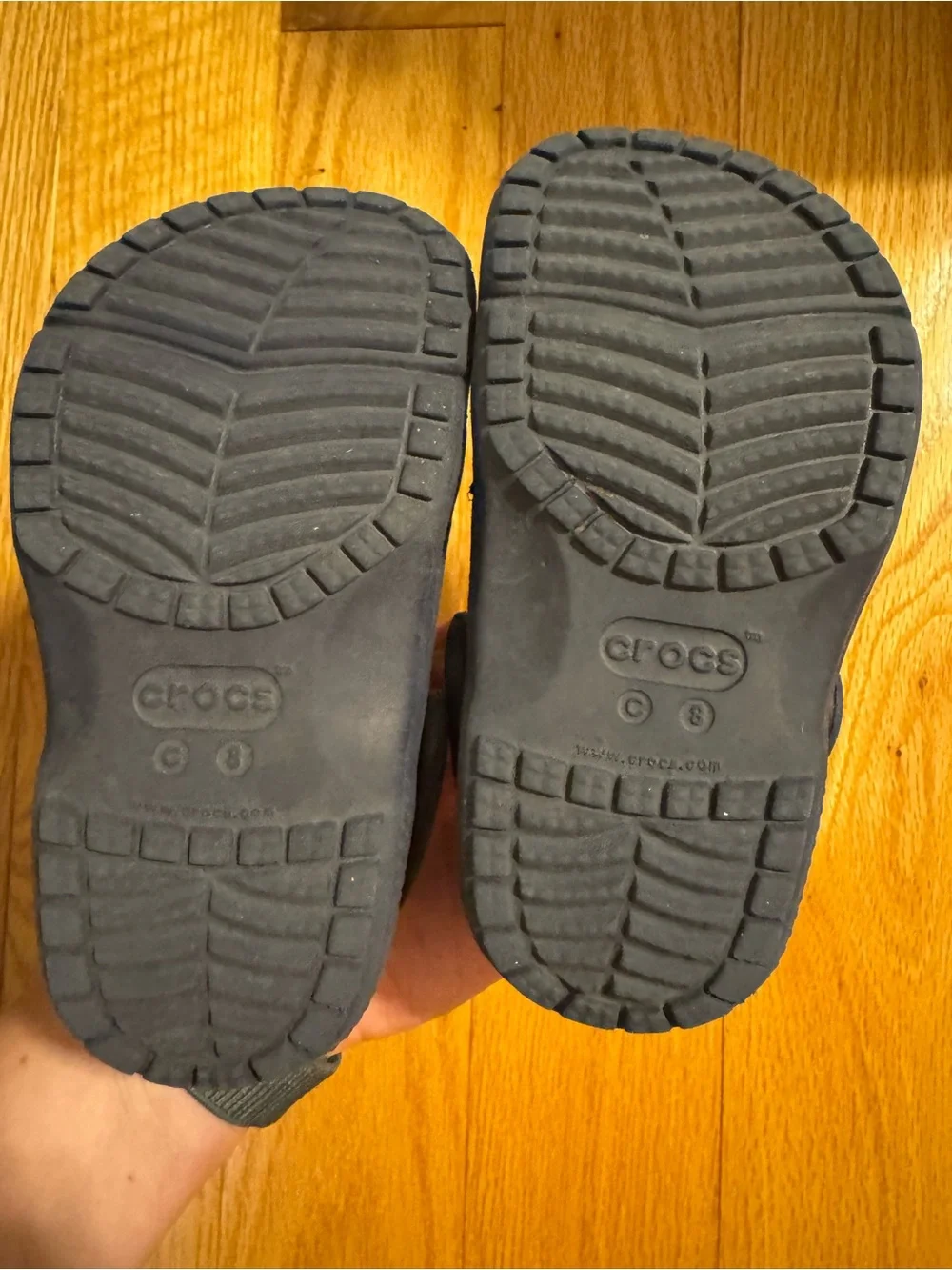 CROCS Kids Classic Clog in dark navy